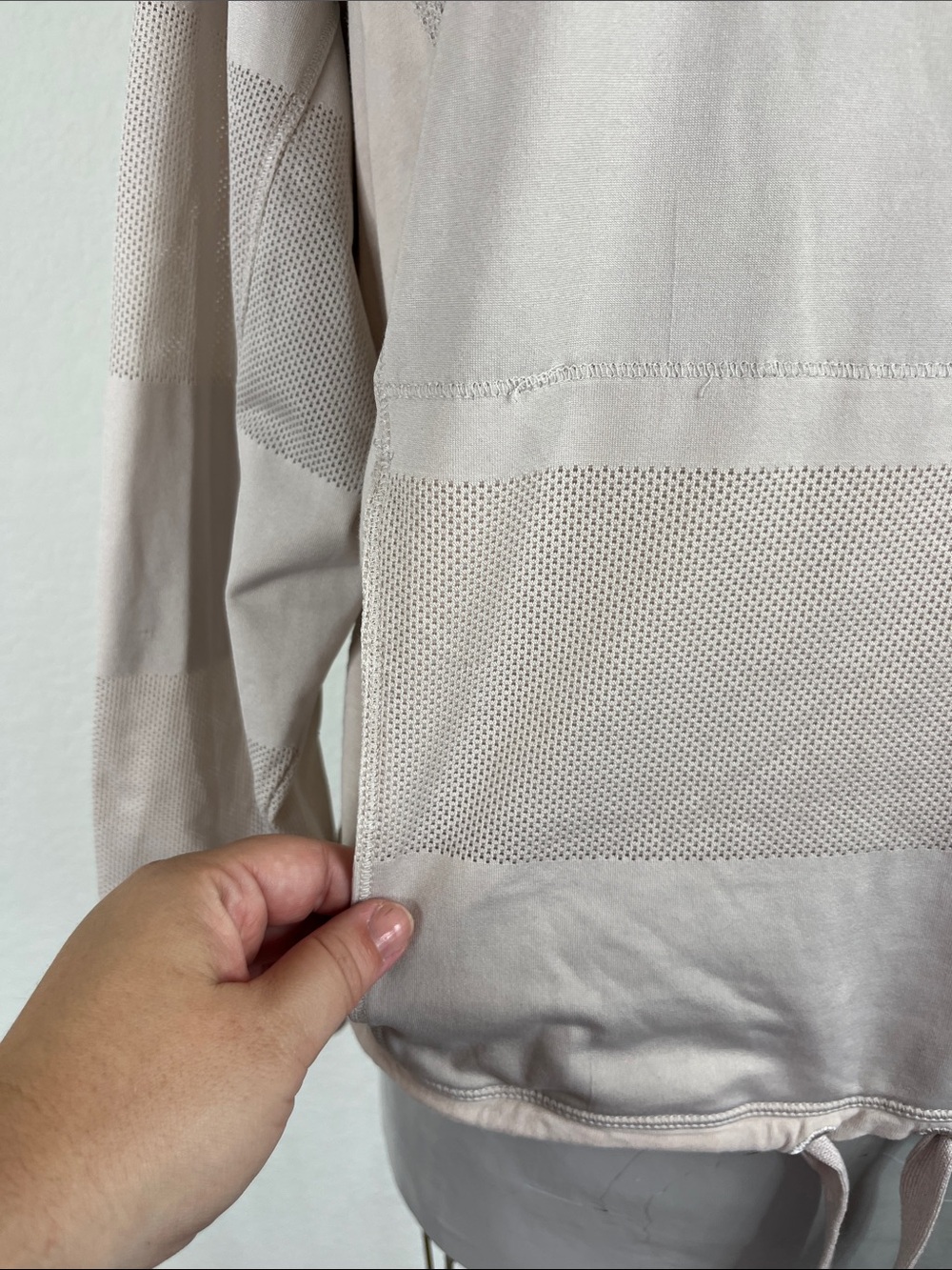 Adidas By Stella Mccartney Hoodie Cowl Neck Mesh Drawstring Cape Collaboration View 2